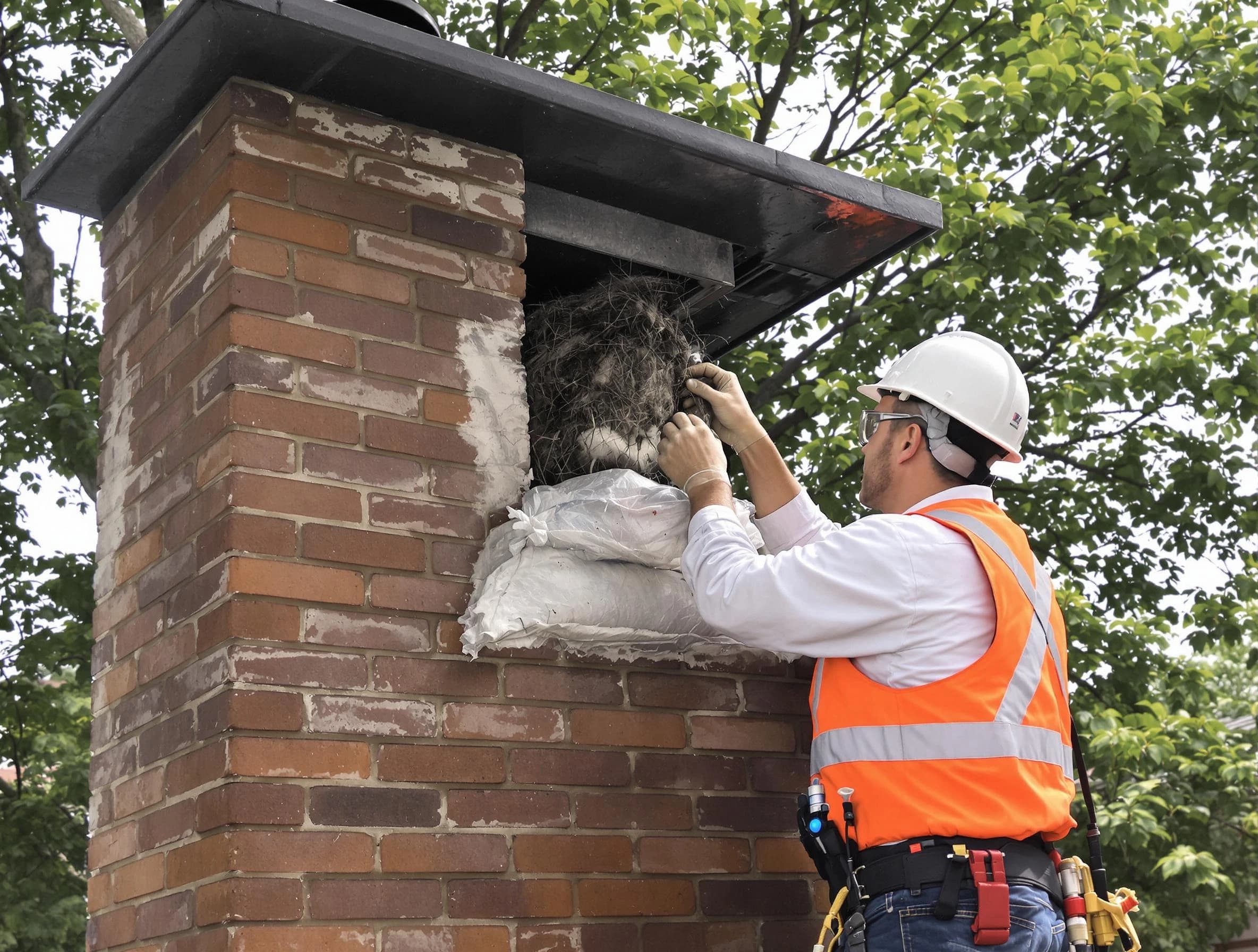 Humane removal of debris and animals by Hopewell Chimney Sweep in Hopewell, VA