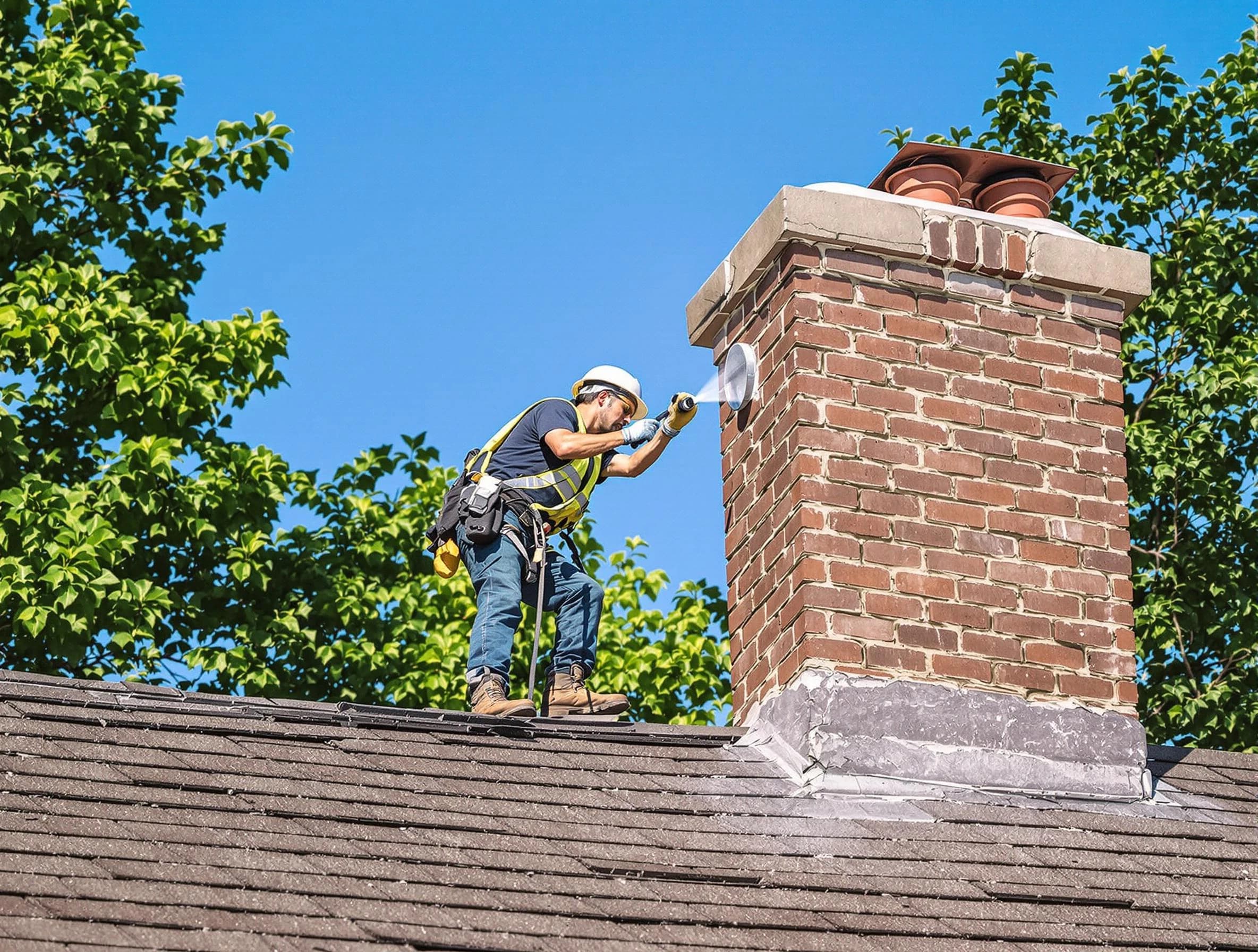 Hopewell Chimney Sweep performing an inspection with advanced tools in Hopewell, VA