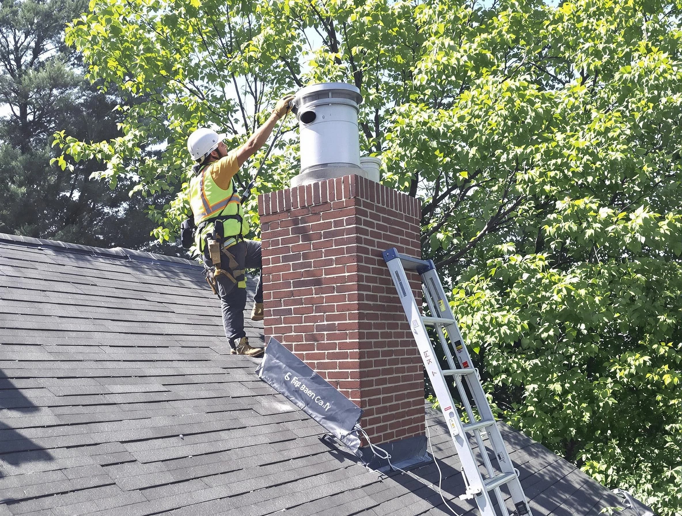 Chimney liner inspection by Hopewell Chimney Sweep in Hopewell, VA