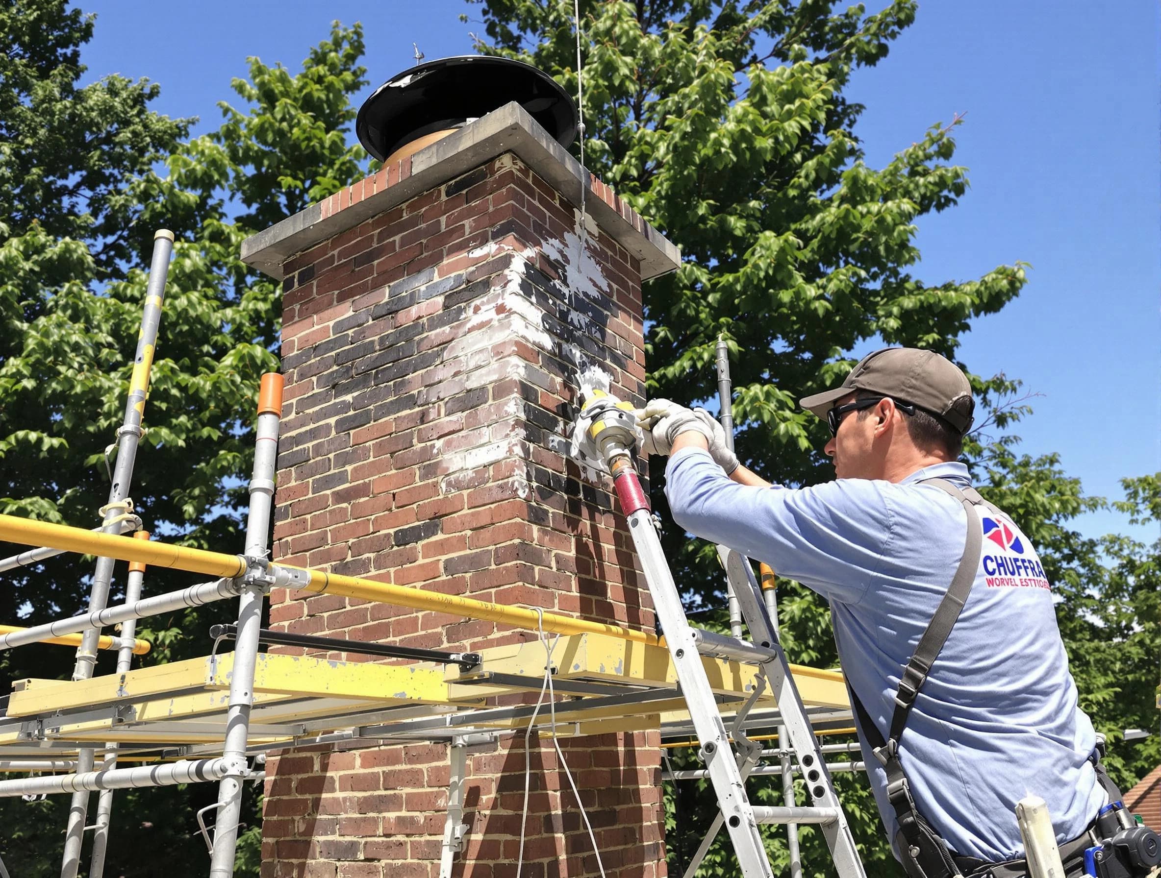 Structural chimney repair by Hopewell Chimney Sweep in Hopewell, VA