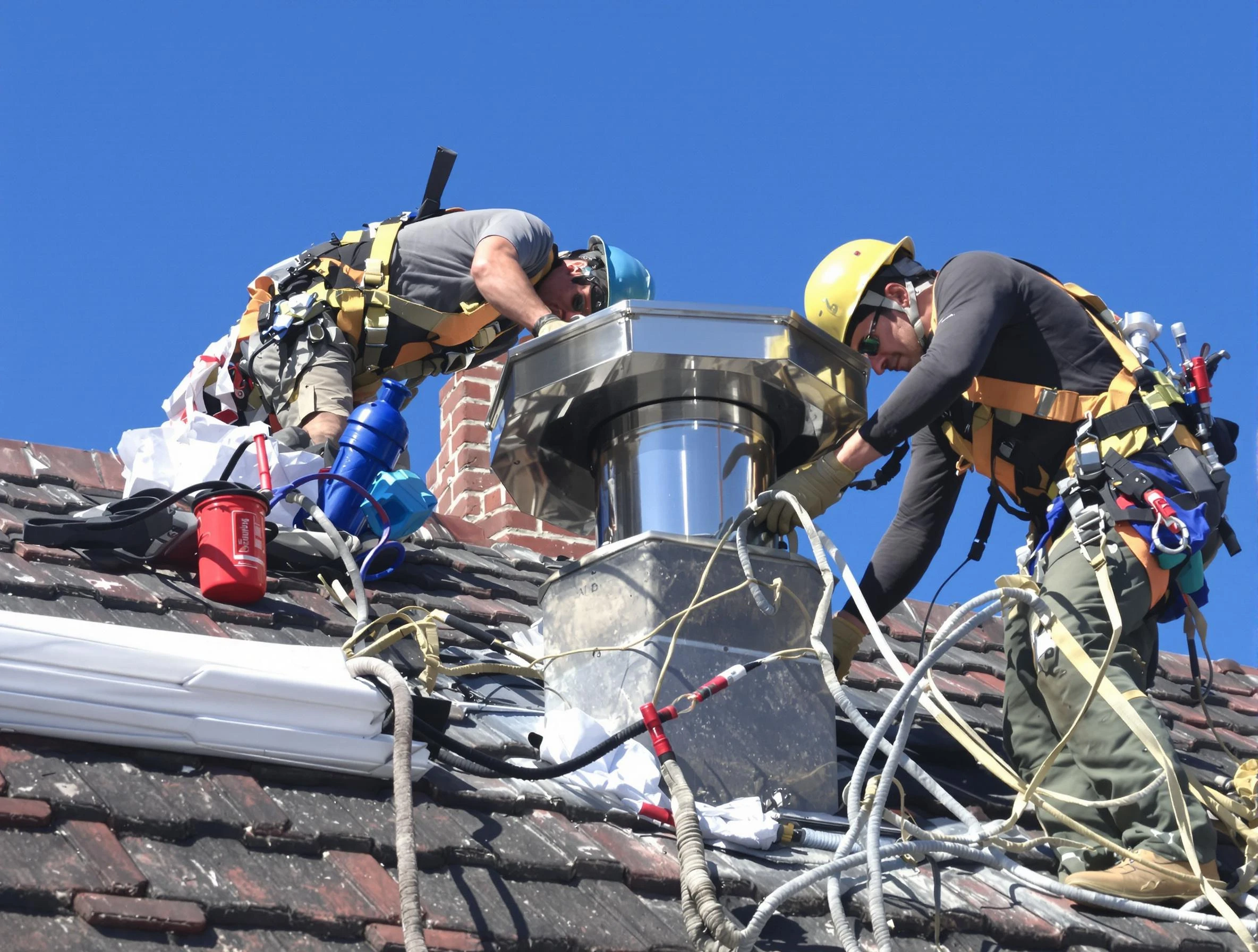 Protective chimney cap installed by Hopewell Chimney Sweep in Hopewell, VA